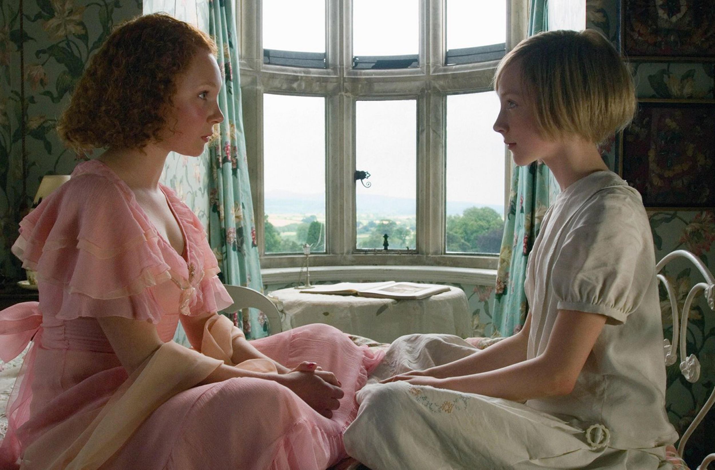 Saoirse Ronan and Juno Temple in "Atonement," 2008. 